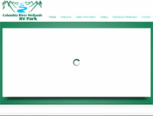 Tablet Screenshot of columbiariverwetlandsrvpark.ca